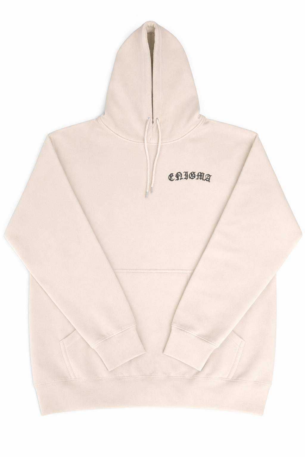 Embroidered Cream Hoodie