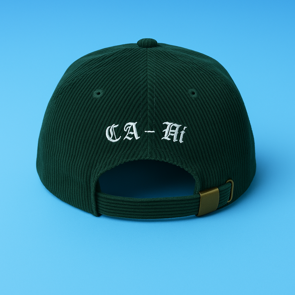 Corduroy Forrest Green Strap-Back